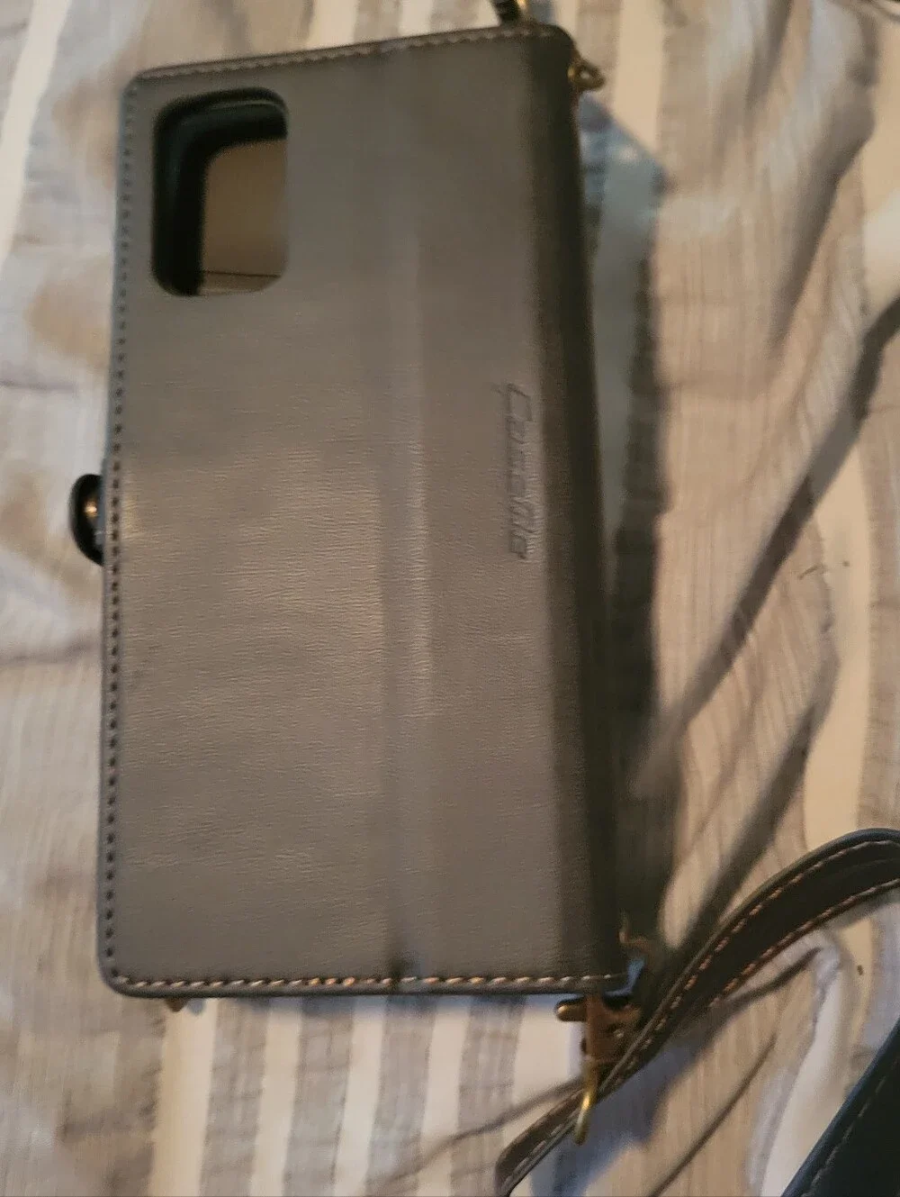 CaseMe Crossbody Phone Wallet in Black With Shoulder or Wrist Strap